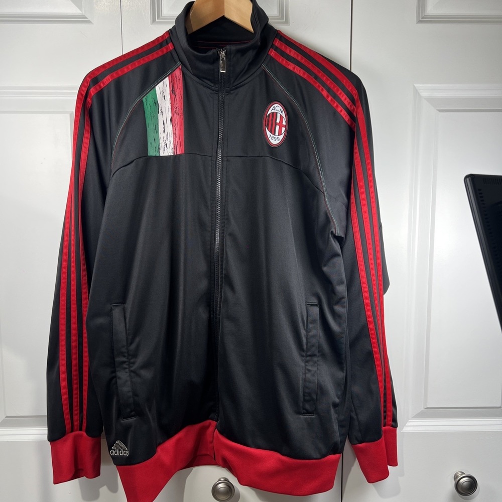 Vintage Adidas Milan 2012 2013 Training Jacket Football Men Size L Black‎